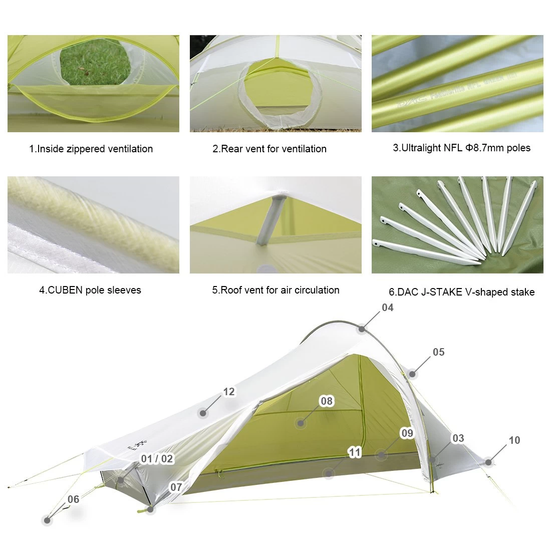 Dragonfly UL 1P+ Tent 5 Dragonfly UL 1P+ Tent - Image 5