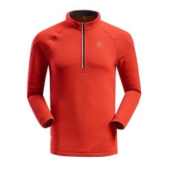 Kailas Air Wool Half-zip Next-to-skin Top Men (Thick) -Kailas Gear Sales Store kailas Air Wool Half zip Next to skin Top Men Thick Orange Red KG410086 12010